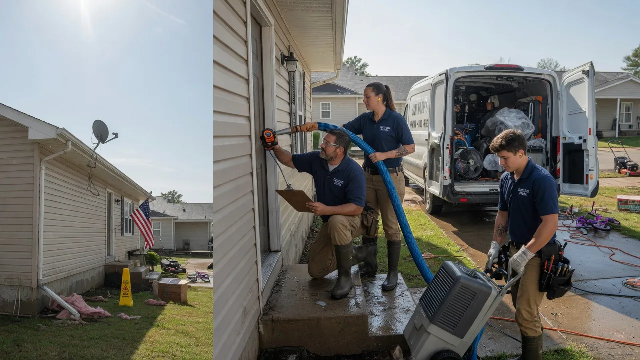 Ceiling Water Damage Restoration in German Valley, IL near me